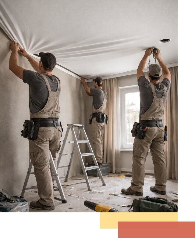 Монтаж матового натяжного потолка в Моршанске качественно и быстро