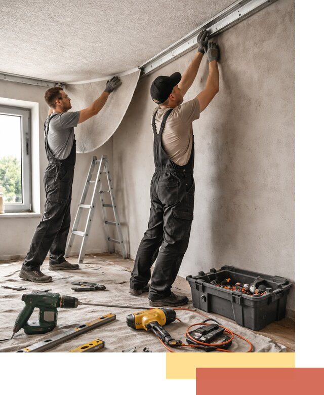 Монтаж фактурного натяжного потолка в Моршанске качественно и быстро