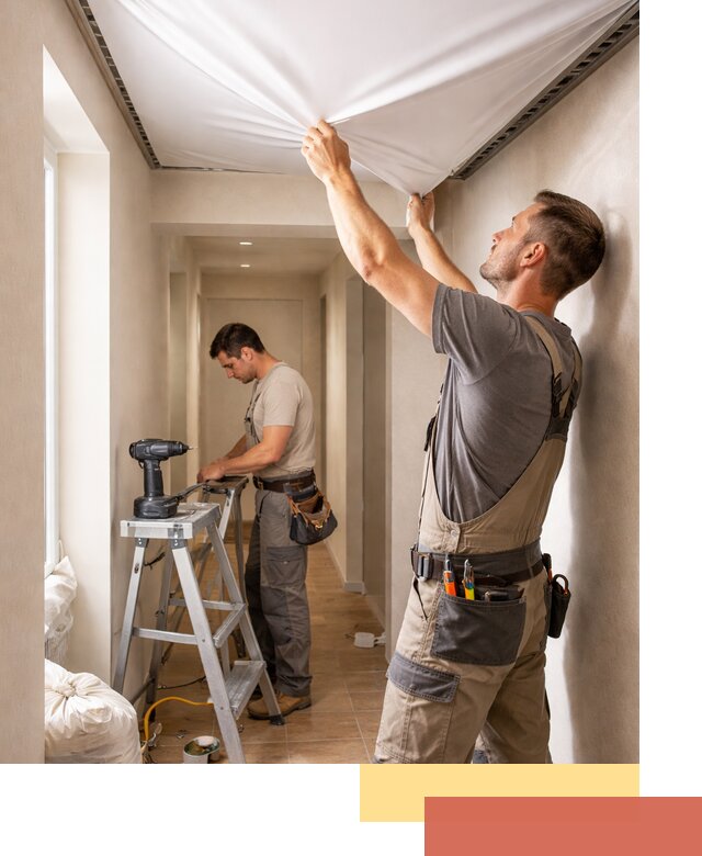 Монтаж натяжного потолка в прихожей в Моршанске