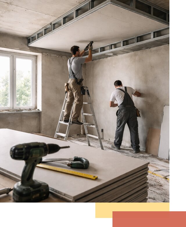 Двухуровневый потолок из гипсокартона в Моршанске