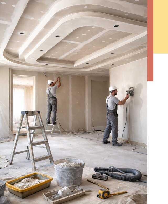 Многоуровневый потолок из гипсокартона в Моршанске от 779 руб. под ключ | ОТДЕЛОЧНИК-Мрш