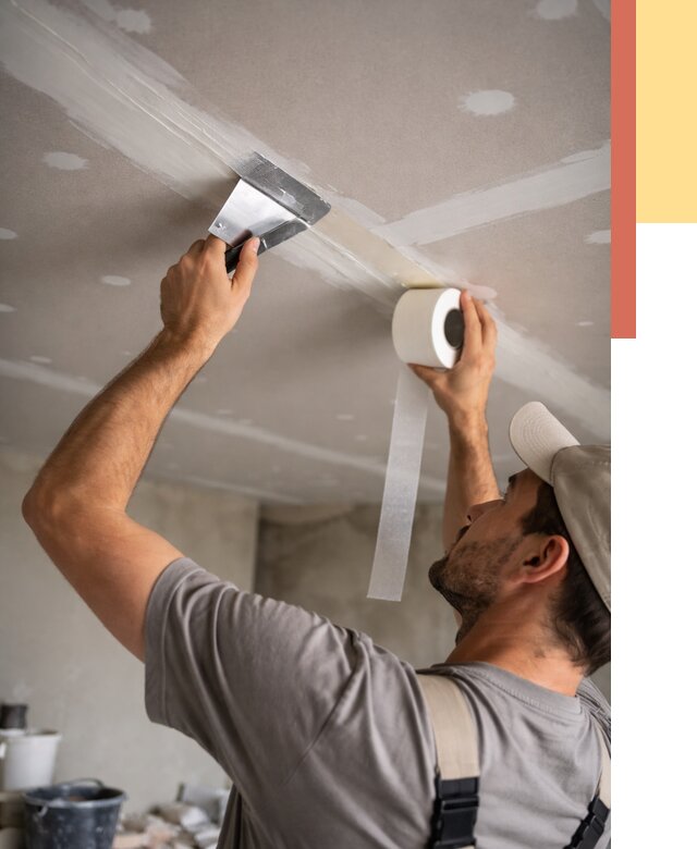 Обработка швов потолка ГКЛ в Моршанске от 7789 руб. под ключ | ОТДЕЛОЧНИК-Мрш