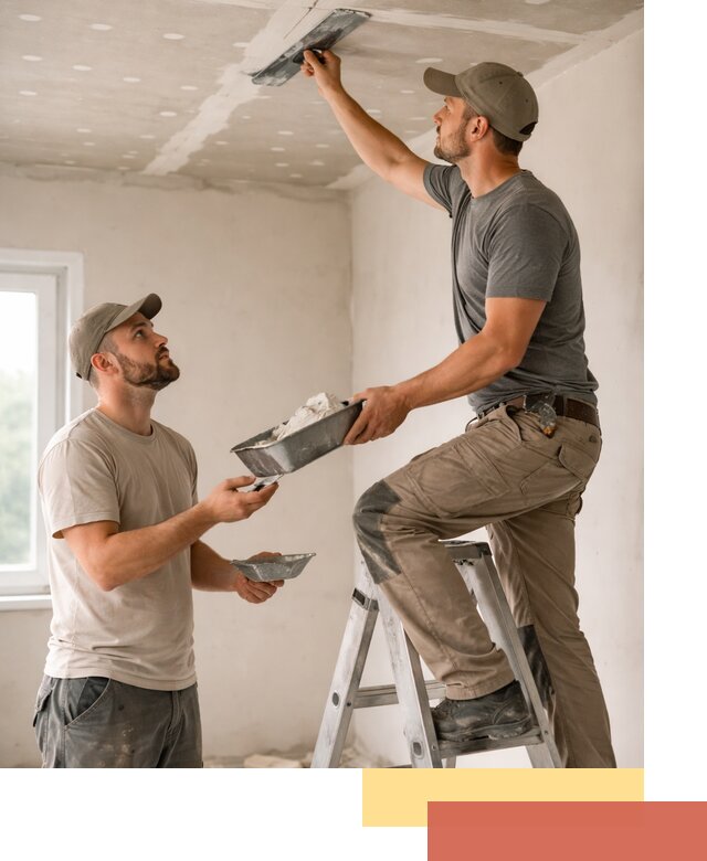 Шпаклевка потолка из гипсокартона в Моршанске качественно и быстро