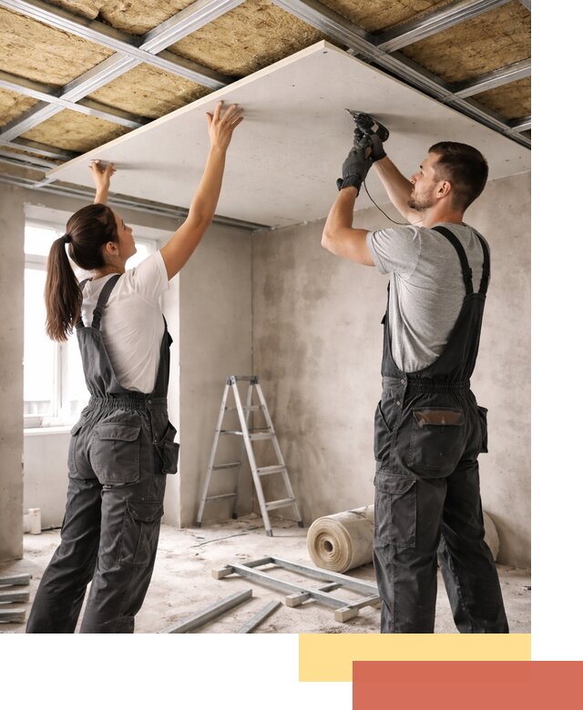 Звукоизоляция потолка из ГКЛ в Моршанске профессионально и надежно