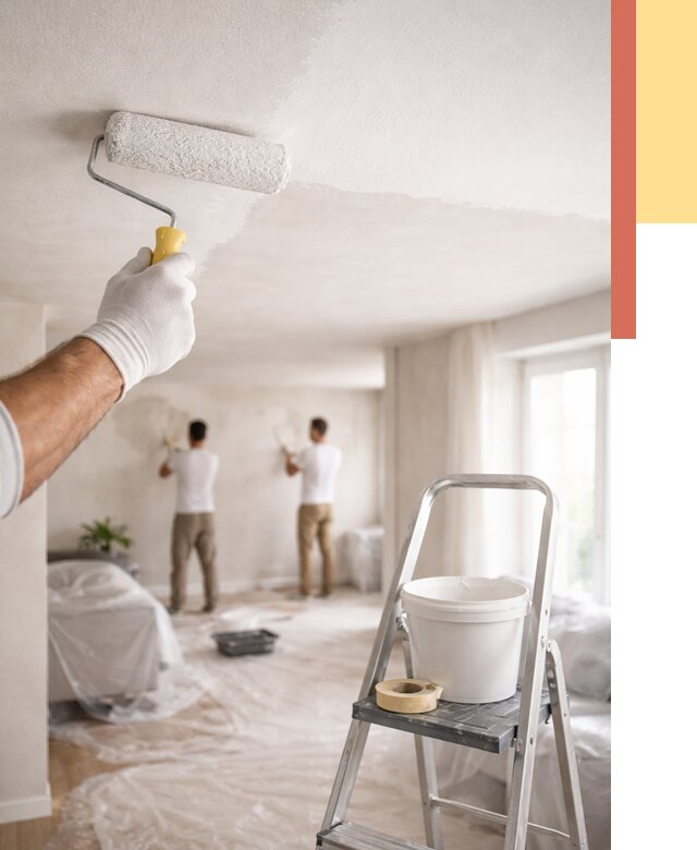 Покраска потолка акриловой краской в Моршанске от 2596 руб. | ОТДЕЛОЧНИК-Мрш