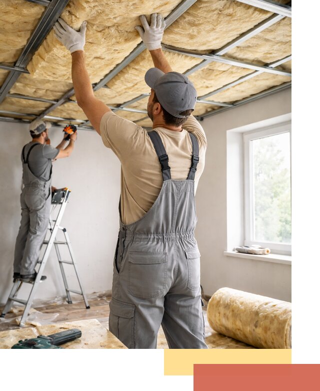 Утепление потолка под ключ в Моршанске качественно и быстро